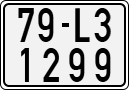 License plate of Vietnam, Motorcycles