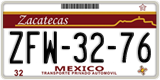 Zacatecas, Cars (AAA-00-00)