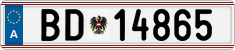 License plate of Austria, Official services and consulates
