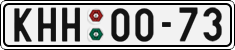 License plate of the Czech Republic, Cars (1960)