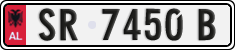 License plate of Albania, Cars (1993)