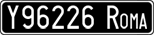 License plate of Italy, Cars (1927 year series)
