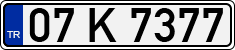 License plate of Turkey, Regular plates