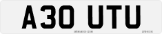 License plate of the United Kingdom, 1983 year system