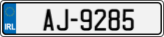 License plate of Ireland, Trailers