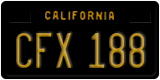 California, Passenger Car (ABC 123)