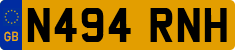 License plate of the United Kingdom, 1983 year system