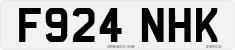 License plate of the United Kingdom, 1983 year system