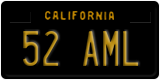 California, Vanity Plates