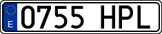 License plates of Spain, Ordinary (2000)