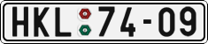 License plate of the Czech Republic, Cars (1960)