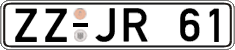German license plate, Regular plates