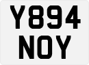 License plate of the United Kingdom, 1983 year system