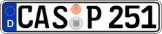 German license plate, Regular plates