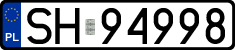License plates of Poland, Regular car plates