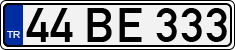 License plate of Turkey, Regular plates
