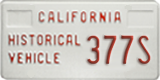 California, Historical (H/V XXXX)