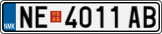 License plate of North Macedonia, Regular plates (2012)