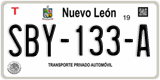 Nuevo León, Cars (AAA-000-A)
