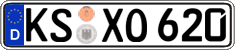 German license plate, Regular plates