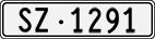 License plate of Switzerland, Cars