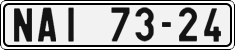 License plate of the Czech Republic, Cars (1960)