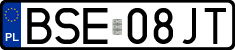 License plates of Poland, Regular car plates