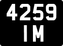 License plate of the United Kingdom, 1932 year system