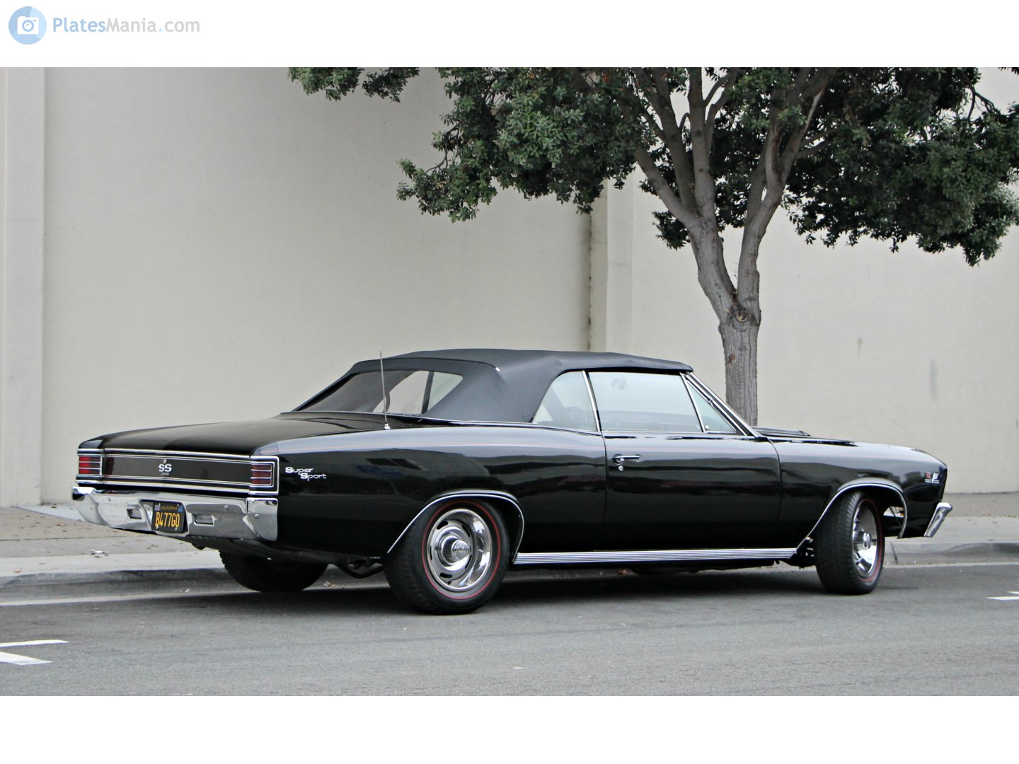 B477G0, Chevrolet Chevelle 1st gen 1967 2-door Convertible (67; A-body), 3rd facelift, 1966–1967