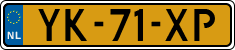 License plate of the Netherlands, Cars