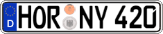German license plate, Regular plates