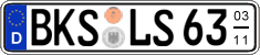 German license plate, Seasonal plates