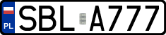 License plates of Poland, Regular car plates