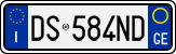 License plate of Italy, Cars (1994 year series)