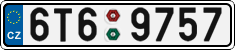 License plate of the Czech Republic, Cars (2001)