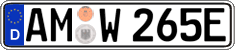 German license plate, Electric vehicles