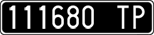 License plate of Italy, Cars (1927 year series)