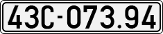 License plate of Vietnam, Cars