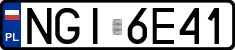License plates of Poland, Regular car plates