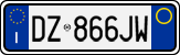 License plate of Italy, Cars (1994 year series)