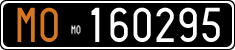License plate of Italy, Cars (1927 year series)