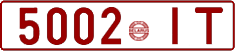 License plate Belarus, Cars (1992)
