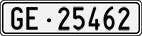License plate of Switzerland, Cars