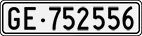 License plate of Switzerland, Cars
