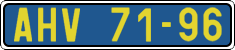 License plate of the Czech Republic, Foreign citizens and enterprises (1960)
