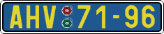 License plate of the Czech Republic, Foreign citizens and enterprises (1960)