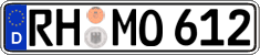 German license plate, Regular plates
