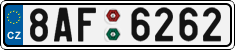 License plate of the Czech Republic, Cars (2001)