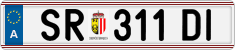 License plate of Austria, Regular plates