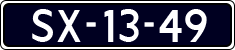 License plate of the Netherlands, Cars